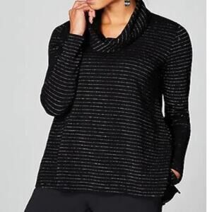 J. Jill wearever NWT cowl neck stretch knit tunic top size MP